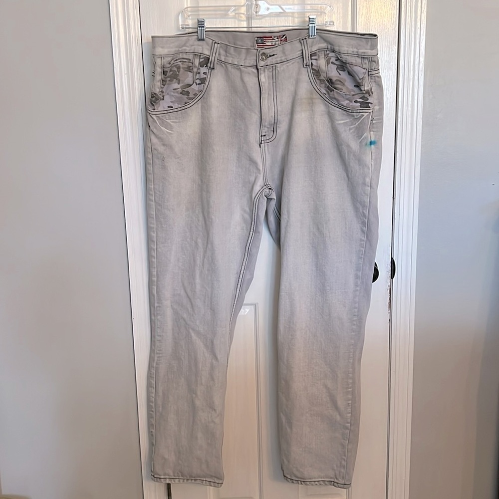 Men's Relaxed Fit Jeans - Light Gray